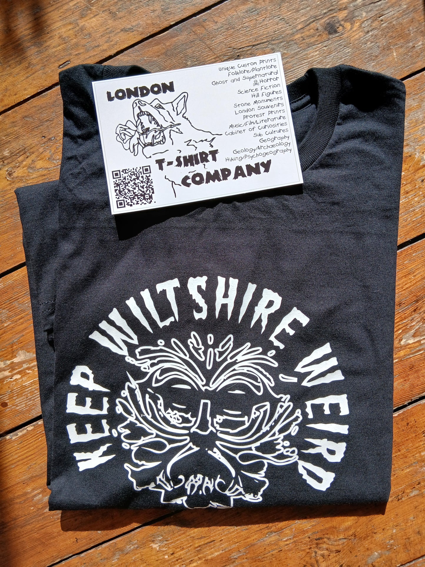 Keep Wiltshire Weird T-Shirt: Strange Folklore Gift, Fun Souvenir, Various Colours