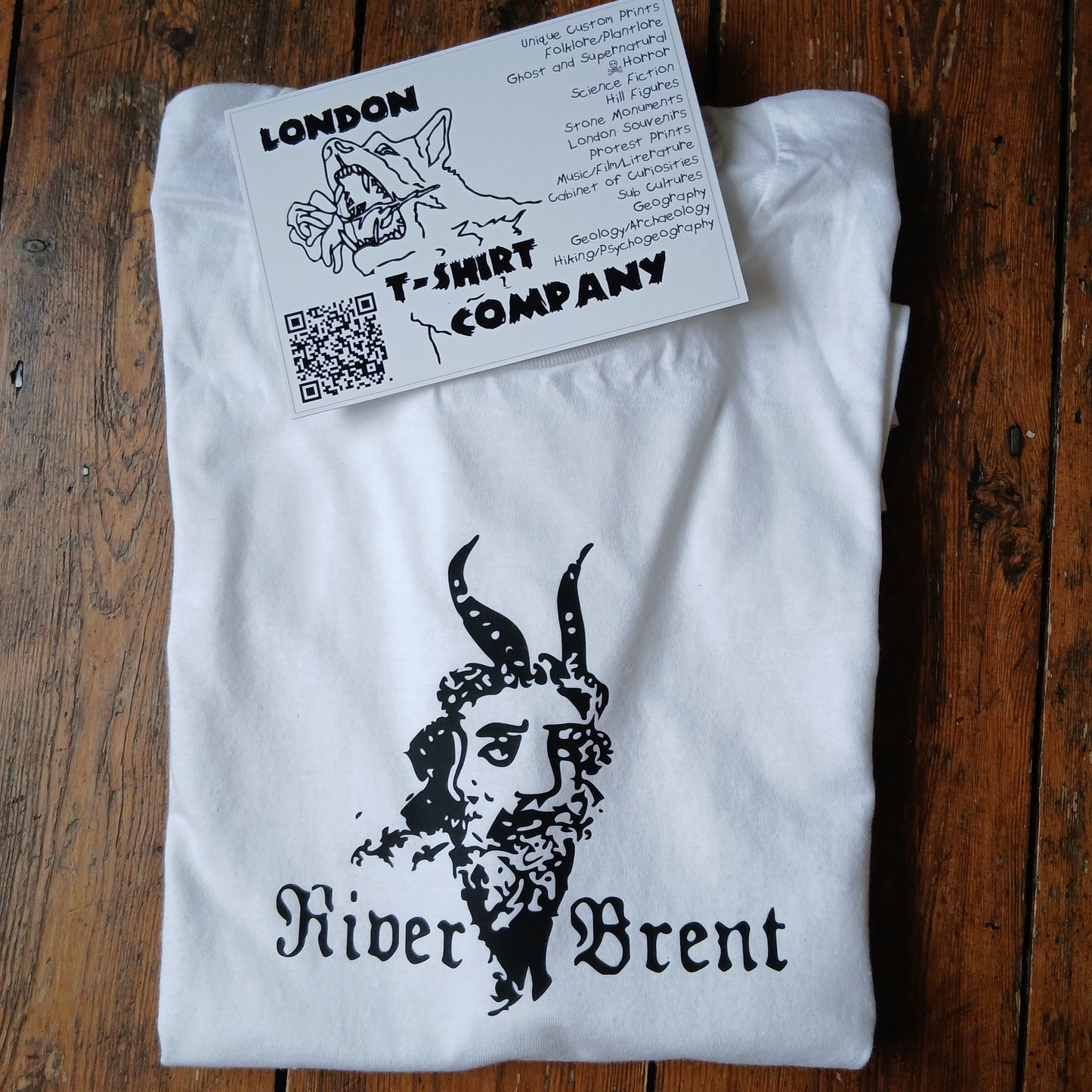 River Brent T-Shirt - Pan Folklore, Alternative London Souvenir, Various Colours