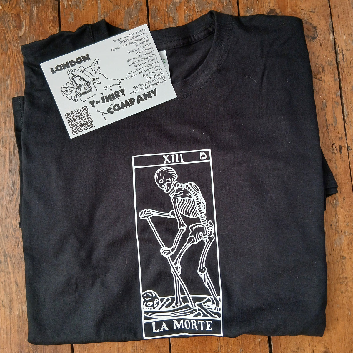 Tarot Death Card T-Shirt - Organic Cotton, Various Colours