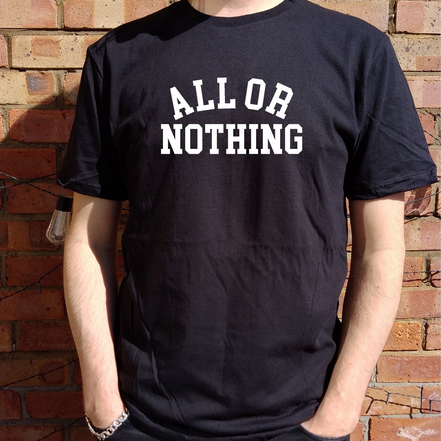 'All Or Nothing' T-Shirt - Retro Slogan Top, 60s Mod, Various Colours