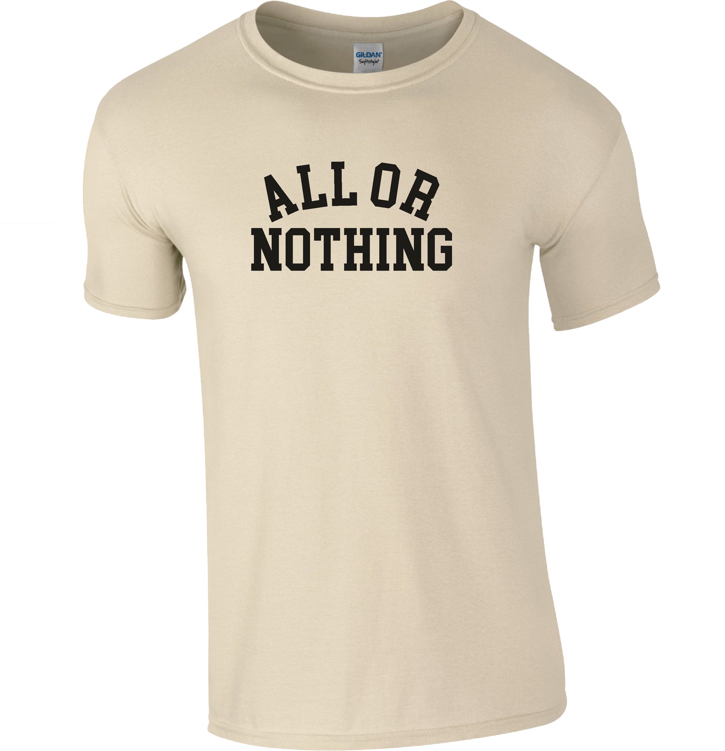 'All Or Nothing' T-Shirt - Retro Slogan Top, 60s Mod, Various Colours