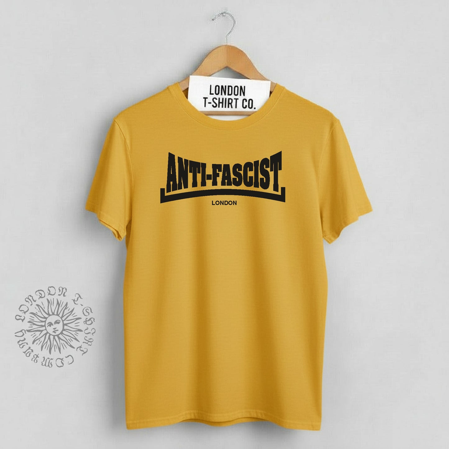 Anti Fascist T-Shirt - Custom Print Town Name, Protest Top, Various Colours
