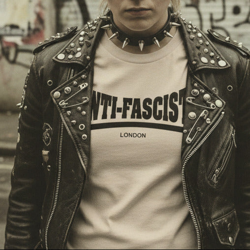 Anti Fascist T-Shirt - Custom Print Town Name, Protest Top, Various Colours