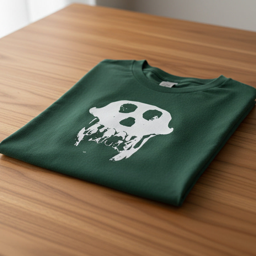 Orangutan Skull T-Shirt: Zoology, Cabinet of Curiosities, Various Colours