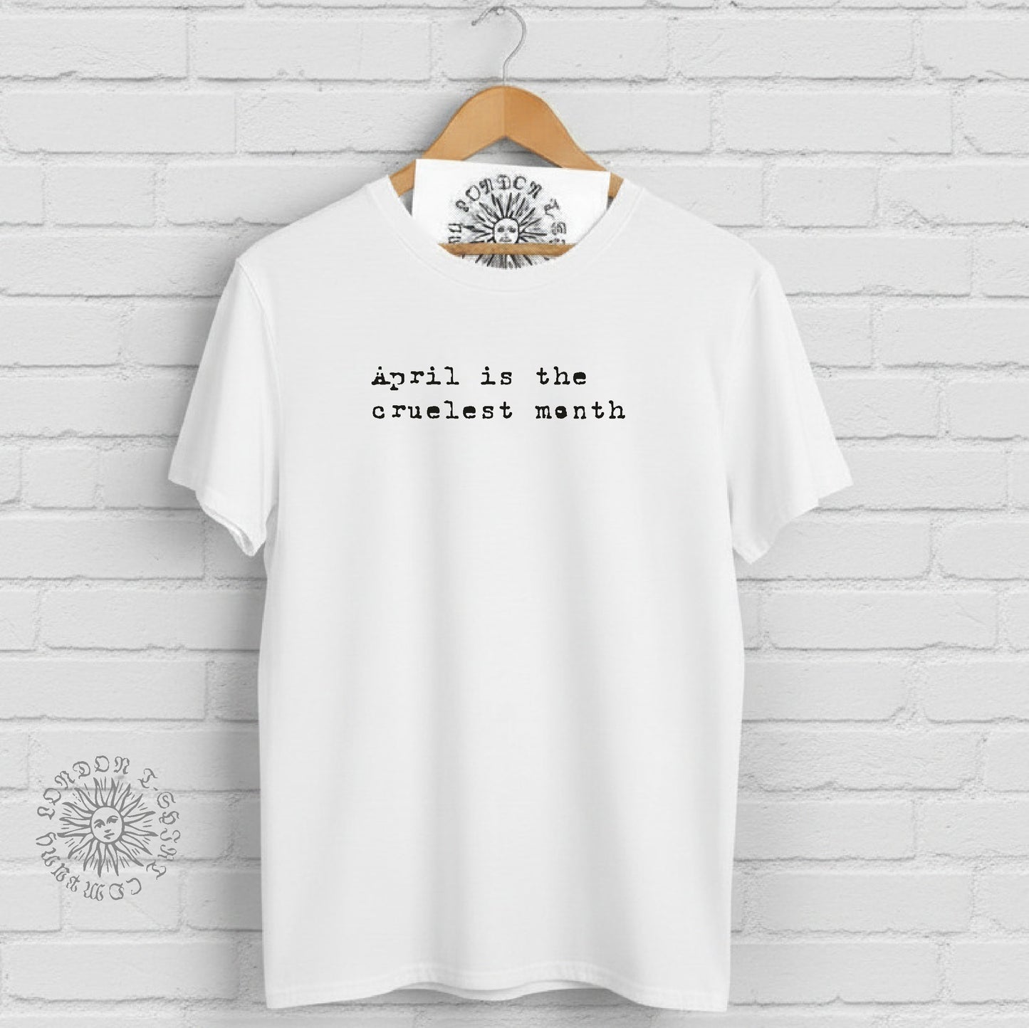 T. S. Eliot T-Shirt - The Waste Land, 'April Is the cruellest month', S-XXL