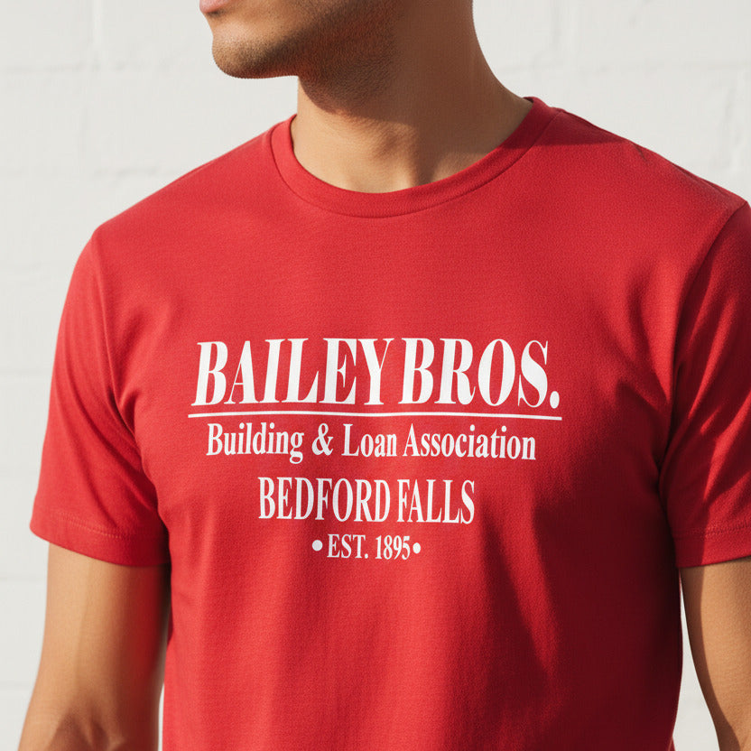 Bailey Bros T-Shirt - Bedford Falls, Christmas, It's A Wonderful Life, S-XXL