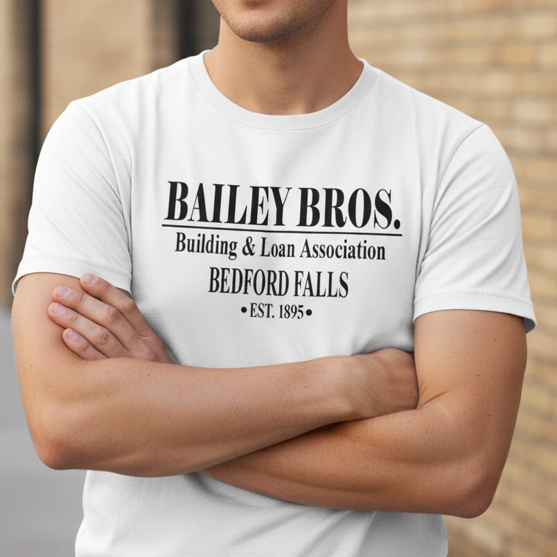 Bailey Bros T-Shirt - Bedford Falls, Christmas, It's A Wonderful Life, S-XXL