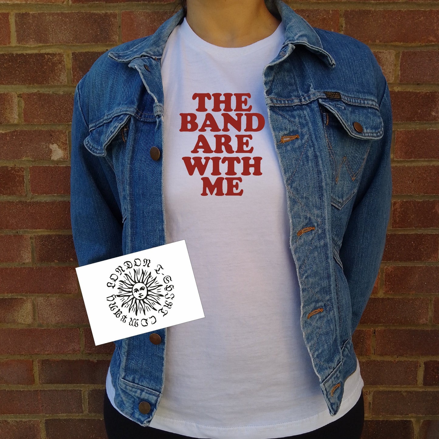 The Band Are With Me T-Shirt - Retro Groupie 70s Style Unisex Top, Various Colours