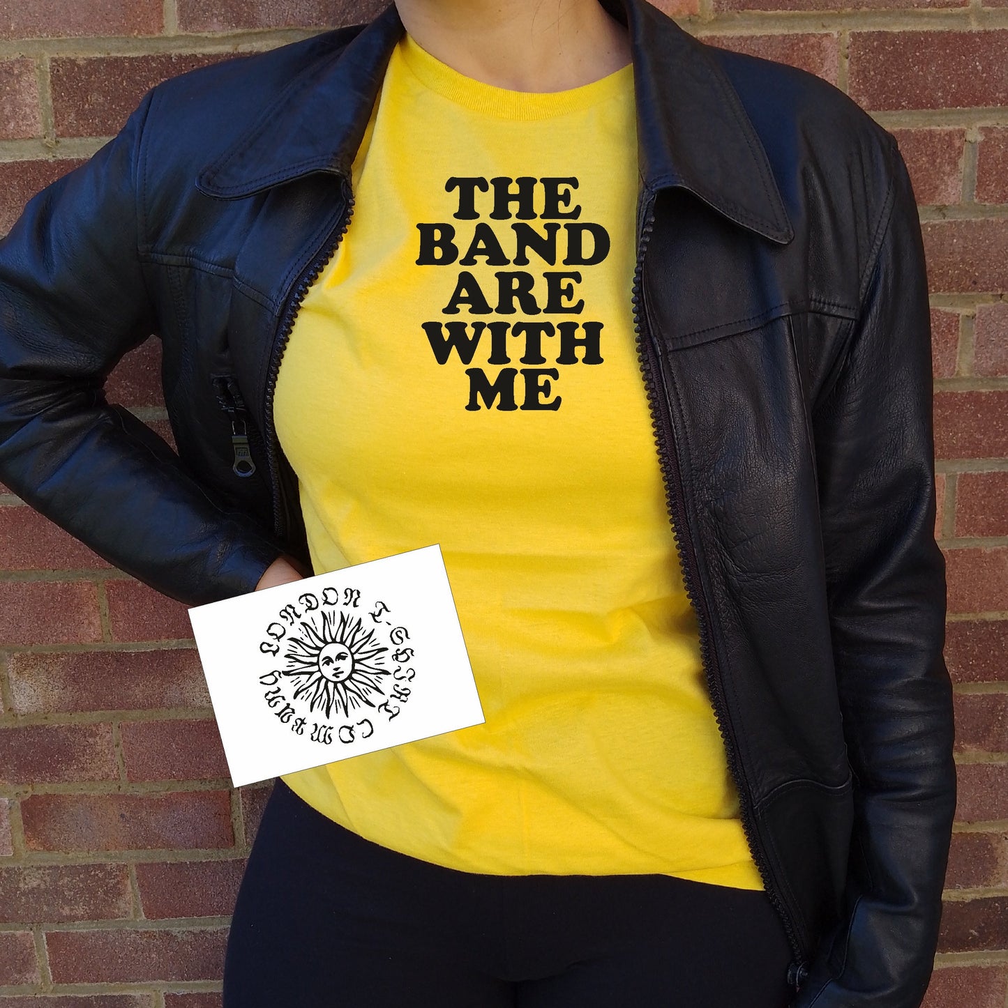 The Band Are With Me T-Shirt - Retro Groupie 70s Style Unisex Top, Various Colours