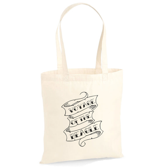 Voyage Of The Beagle Tote Bag - Charles Darwin, Organic Cotton Souvenir Gift Bag