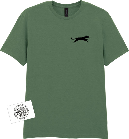 Black Shuck T-Shirt - Ghost Dog, British Folklore, Pocket Logo, Various Colours
