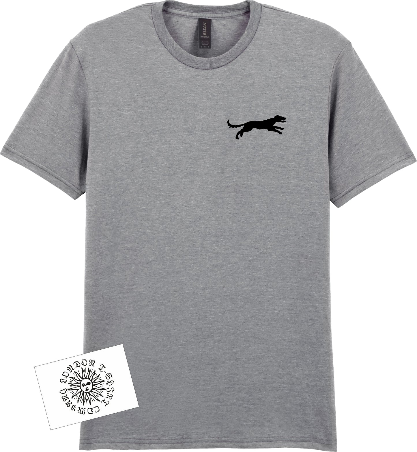 Black Shuck T-Shirt - Ghost Dog, British Folklore, Pocket Logo, Various Colours