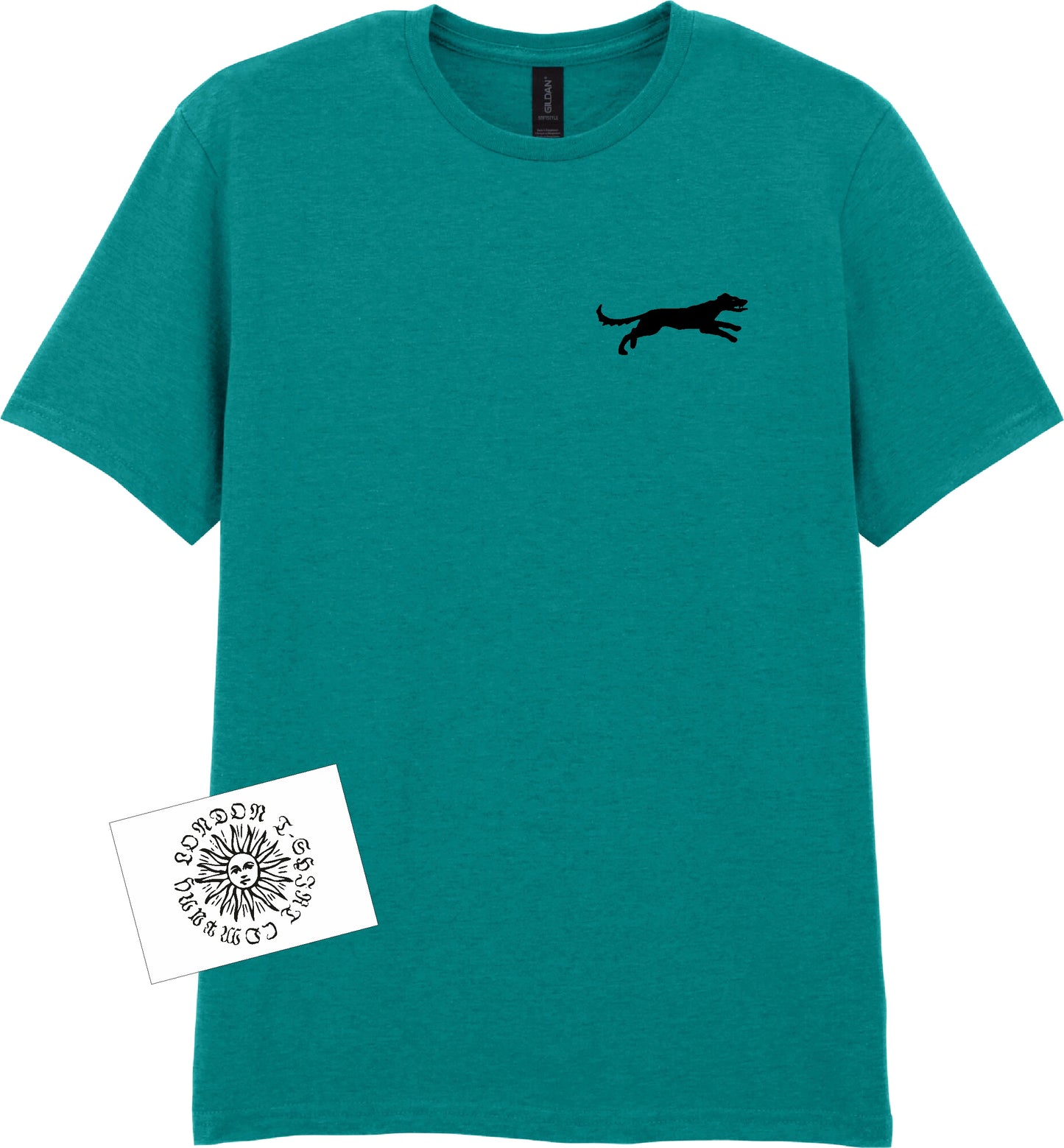 Black Shuck T-Shirt - Ghost Dog, British Folklore, Pocket Logo, Various Colours