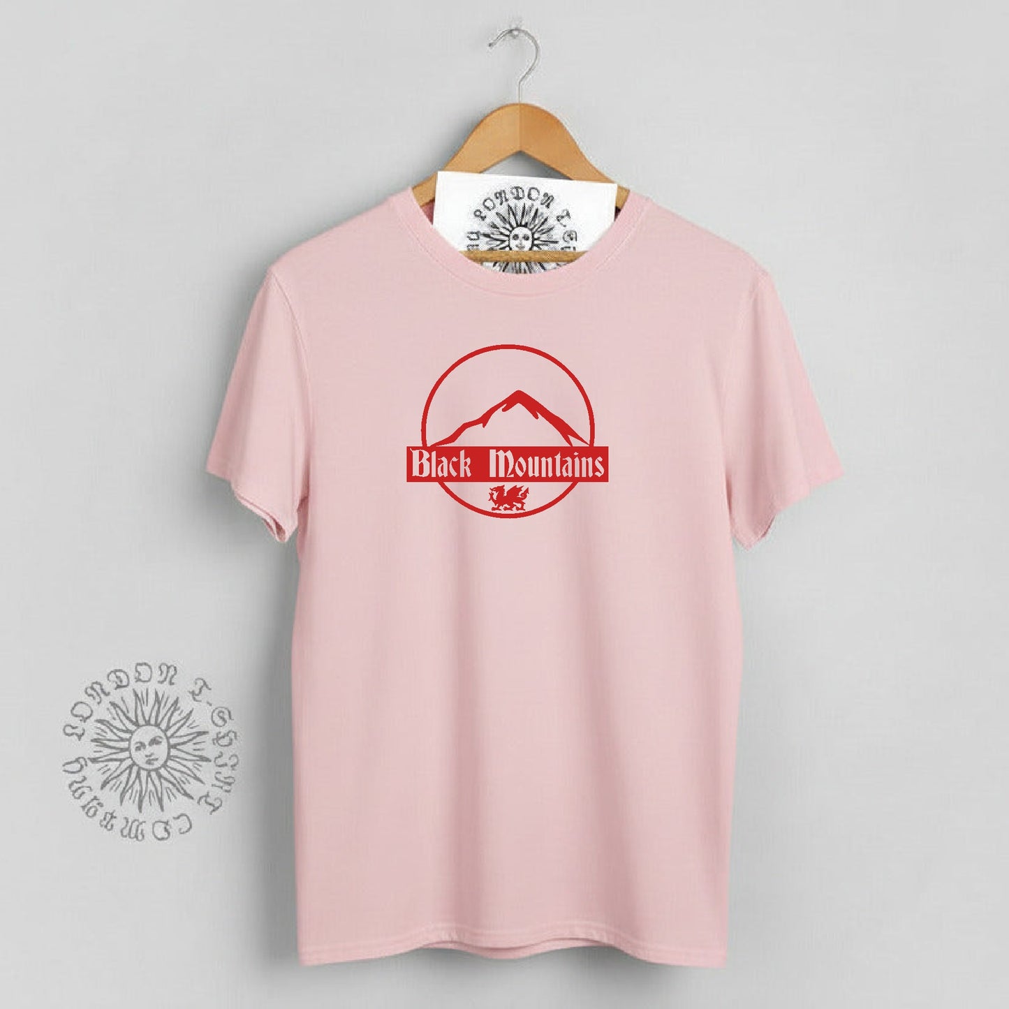 Black Mountains T-Shirt - Wales, Brecon Beacons Souvenir, Various Colours