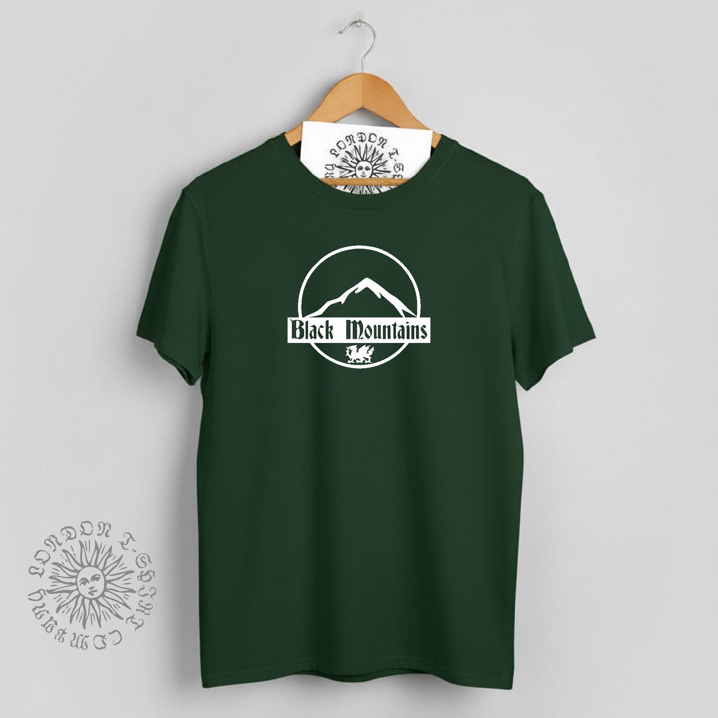 Black Mountains T-Shirt - Wales, Brecon Beacons Souvenir, Various Colours
