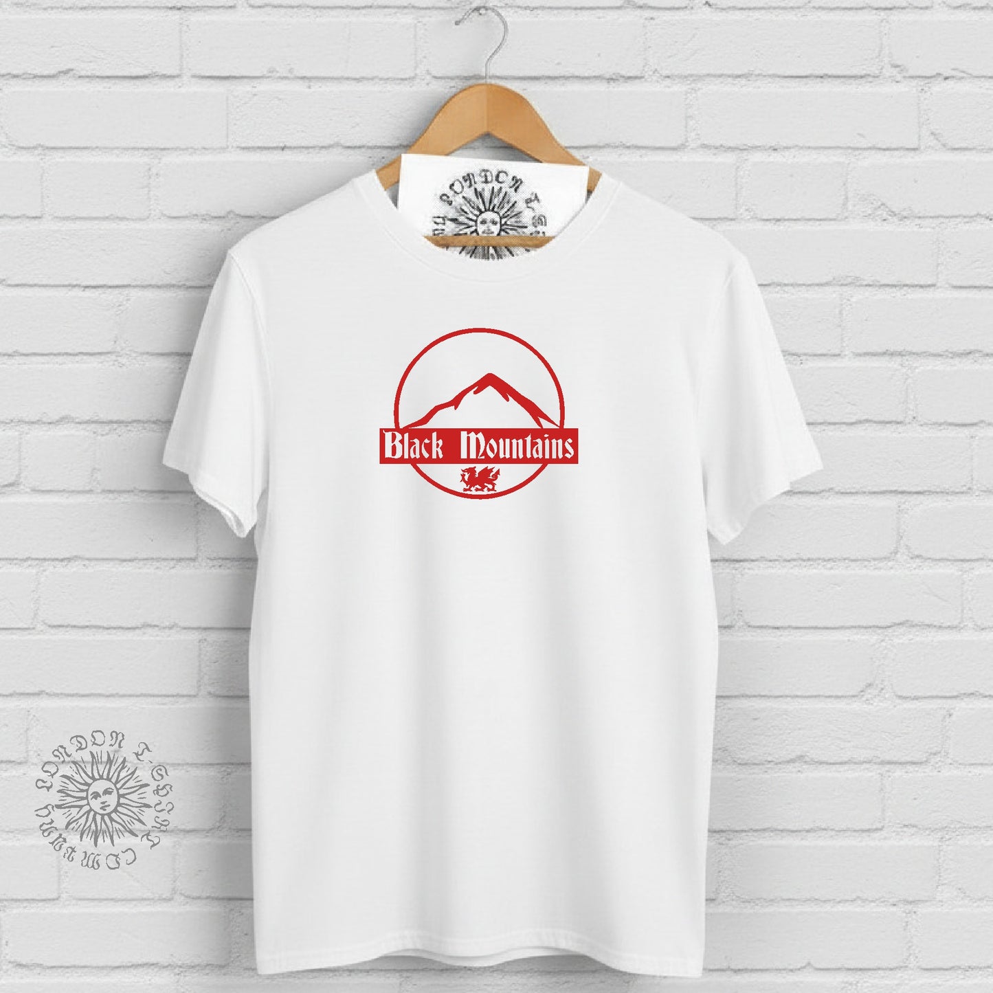 Black Mountains T-Shirt - Wales, Brecon Beacons Souvenir, Various Colours