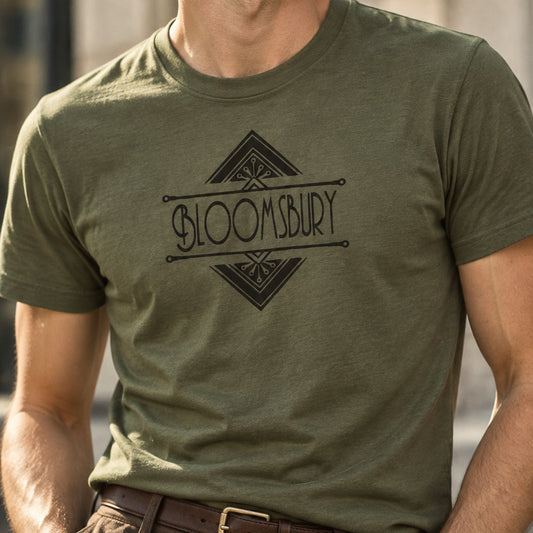 Bloomsbury T-Shirt - Art Deco, London Literature Souvenir, Various Colours