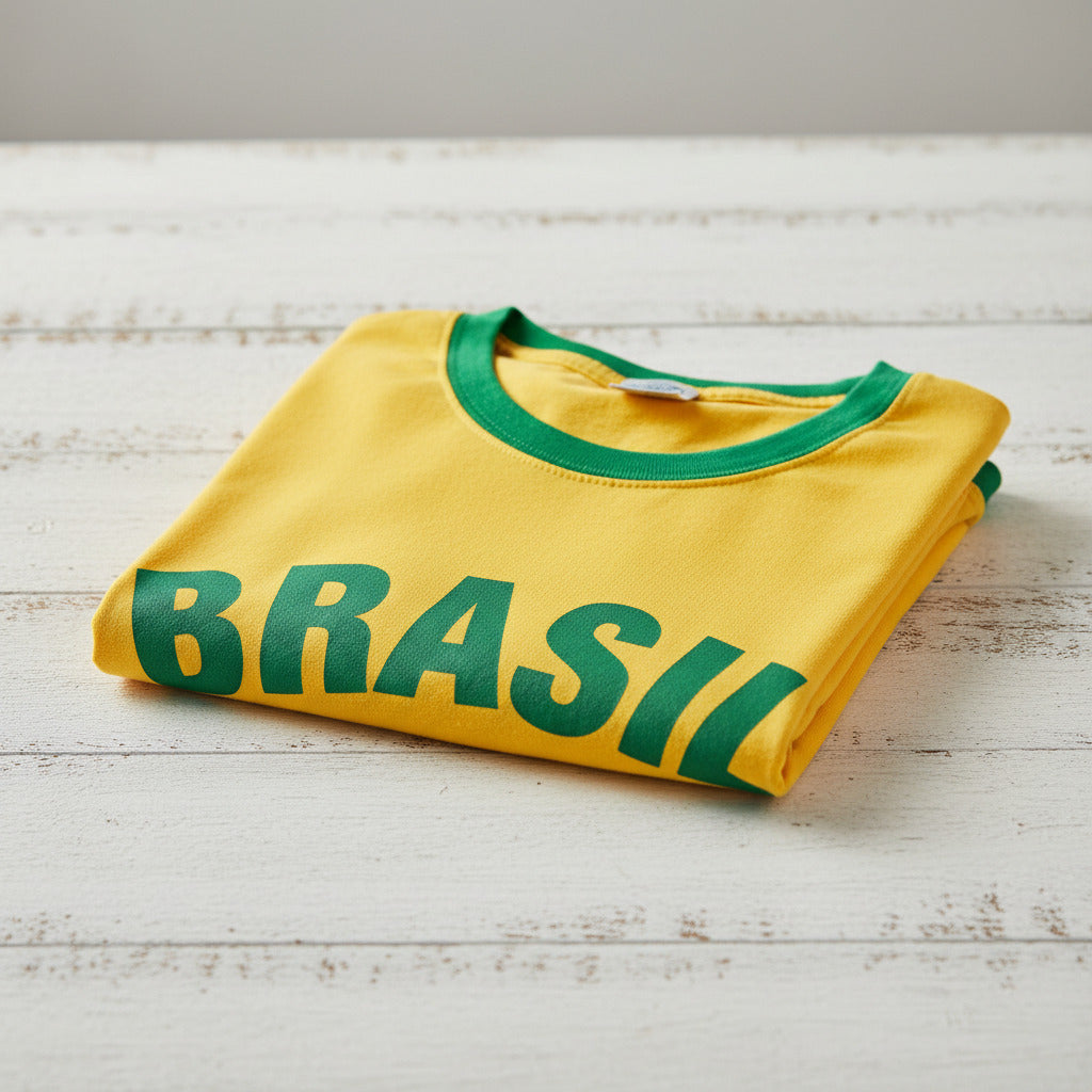 Brasil Ringer T-Shirt - Retro Style, Souvenir, Brazil, S-3XL