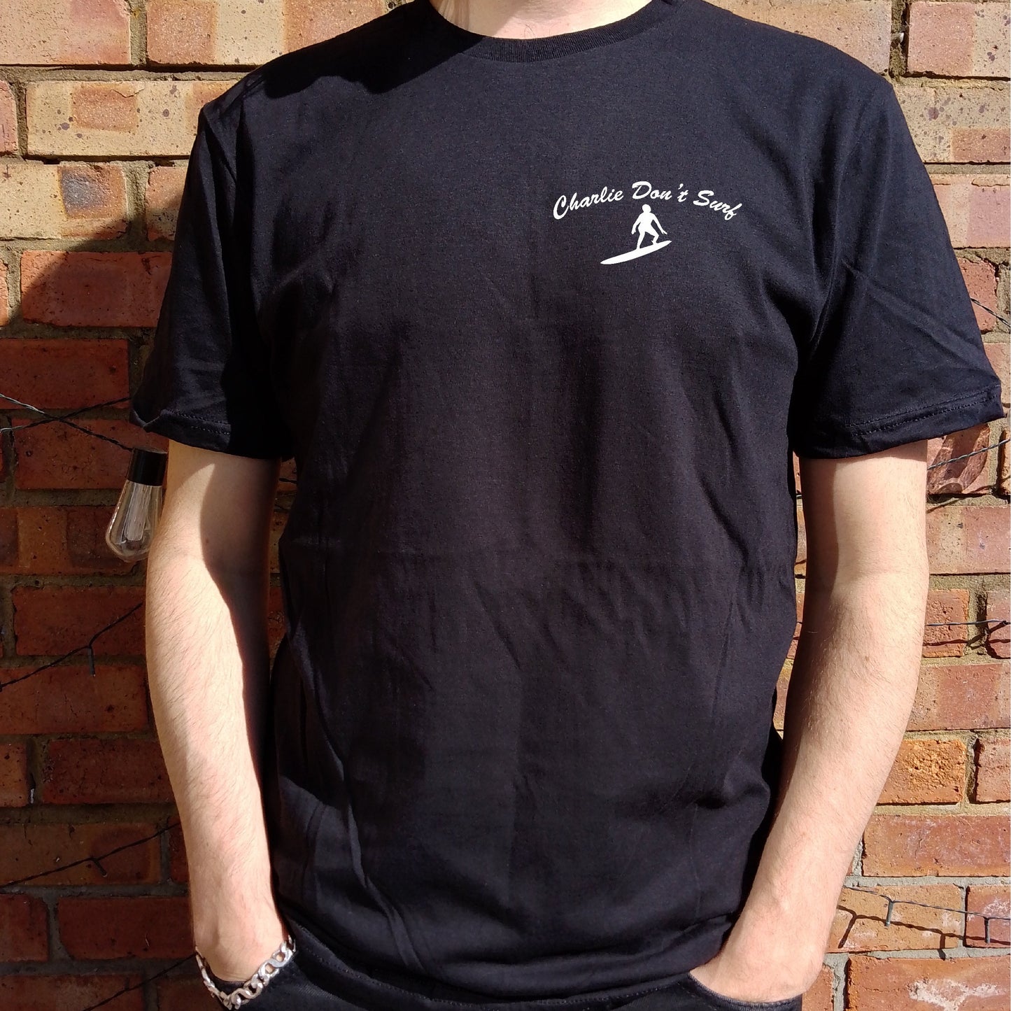 Charlie Don't Surf T-Shirt - Pocket Logo Top, Apocalypse Now Inspired, Various Colours