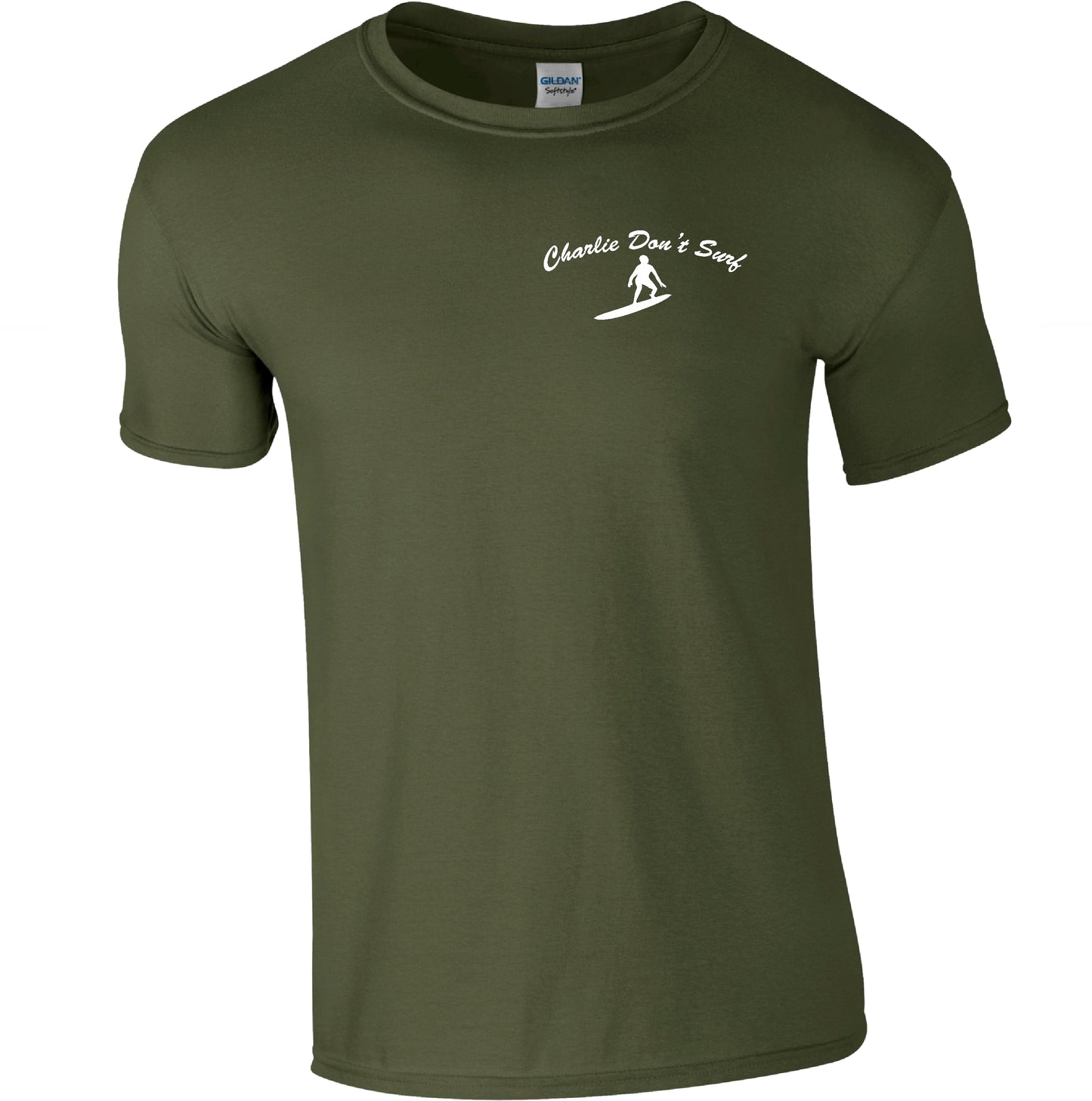 Charlie Don't Surf T-Shirt - Pocket Logo Top, Apocalypse Now Inspired, Various Colours