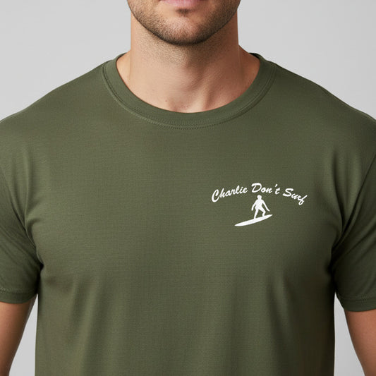 Charlie Don't Surf T-Shirt - Pocket Logo Top, Apocalypse Now Inspired, Various Colours