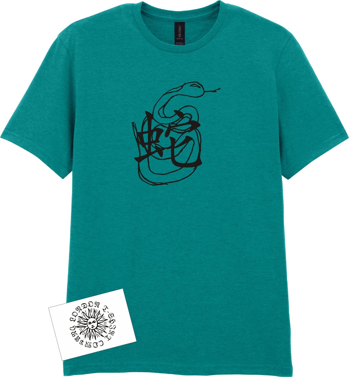 Snake Symbol T-Shirt - Chinese Folklore, Ancient, S-XXL
