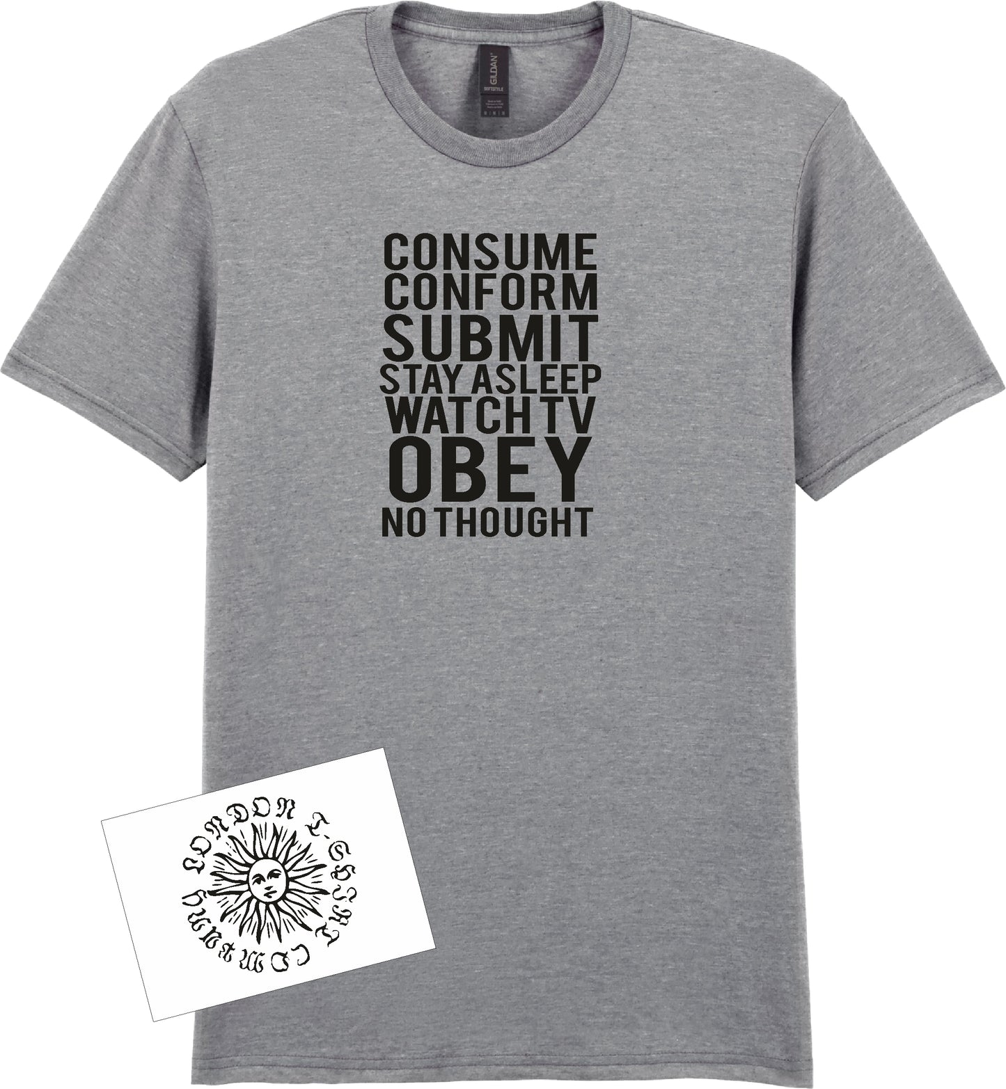 They Live T-Shirt - Commands, John Carpenter, 80's Cult Film, Various Colours
