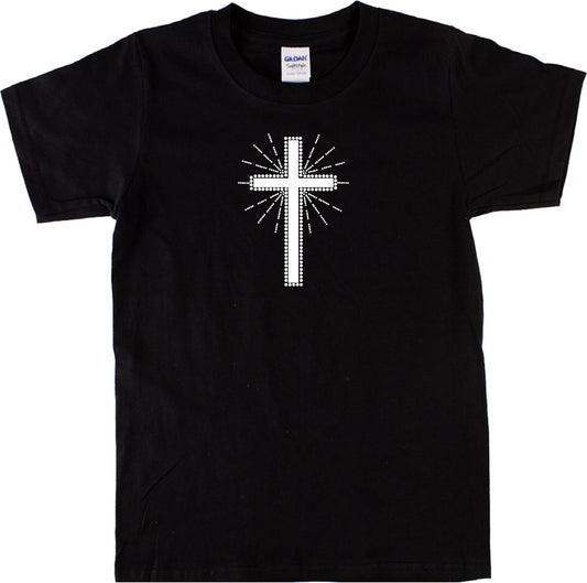 Cross Symbol T-Shirt - Country Western Cowboy, Crucifix, Various Colours