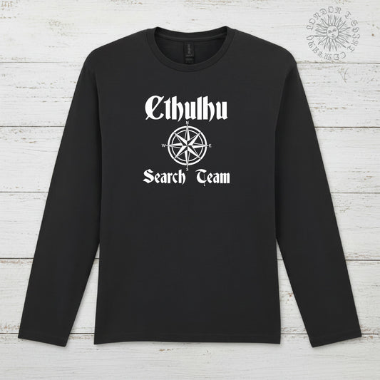 Cthulhu Long Sleeve T-Shirt: Search Team, H. P. Lovecraft, Weird Fantasy Horror, Various Colours