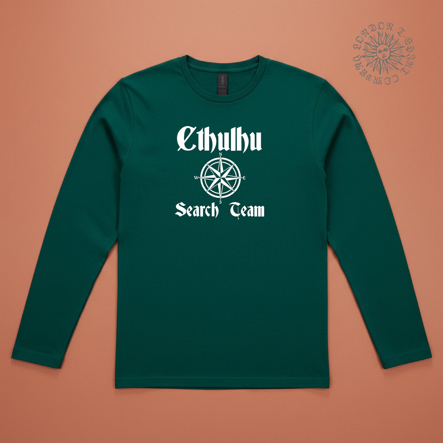 Cthulhu Long Sleeve T-Shirt: Search Team, H. P. Lovecraft, Weird Fantasy Horror, Various Colours