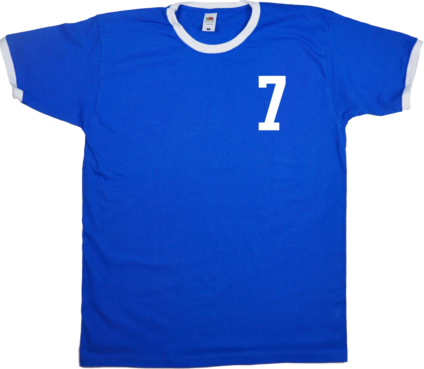 Custom Number Ringer T-Shirt - Retro College Style, Preppy Top, Pocket Varsity Number, Various Colours
