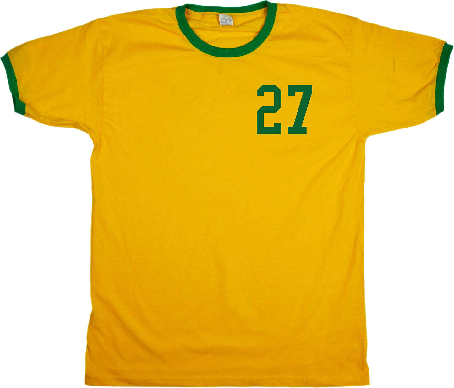 Custom Number Ringer T-Shirt - Retro College Style, Preppy Top, Pocket Varsity Number, Various Colours