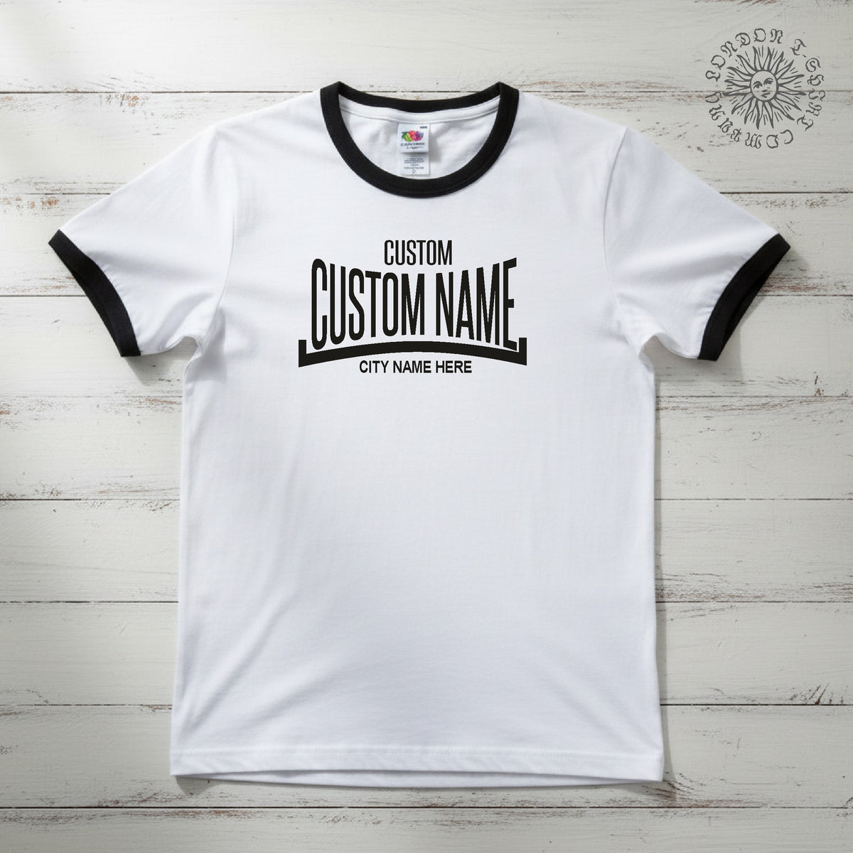 Personalised Custom Printed Retro Boxing Logo T-Shirt - Sub Culture, Football S-3XL