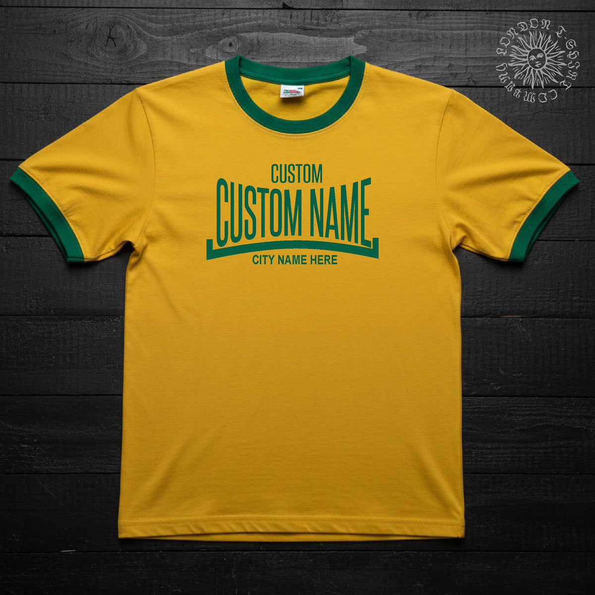 Personalised Custom Printed Retro Boxing Logo T-Shirt - Sub Culture, Football S-3XL