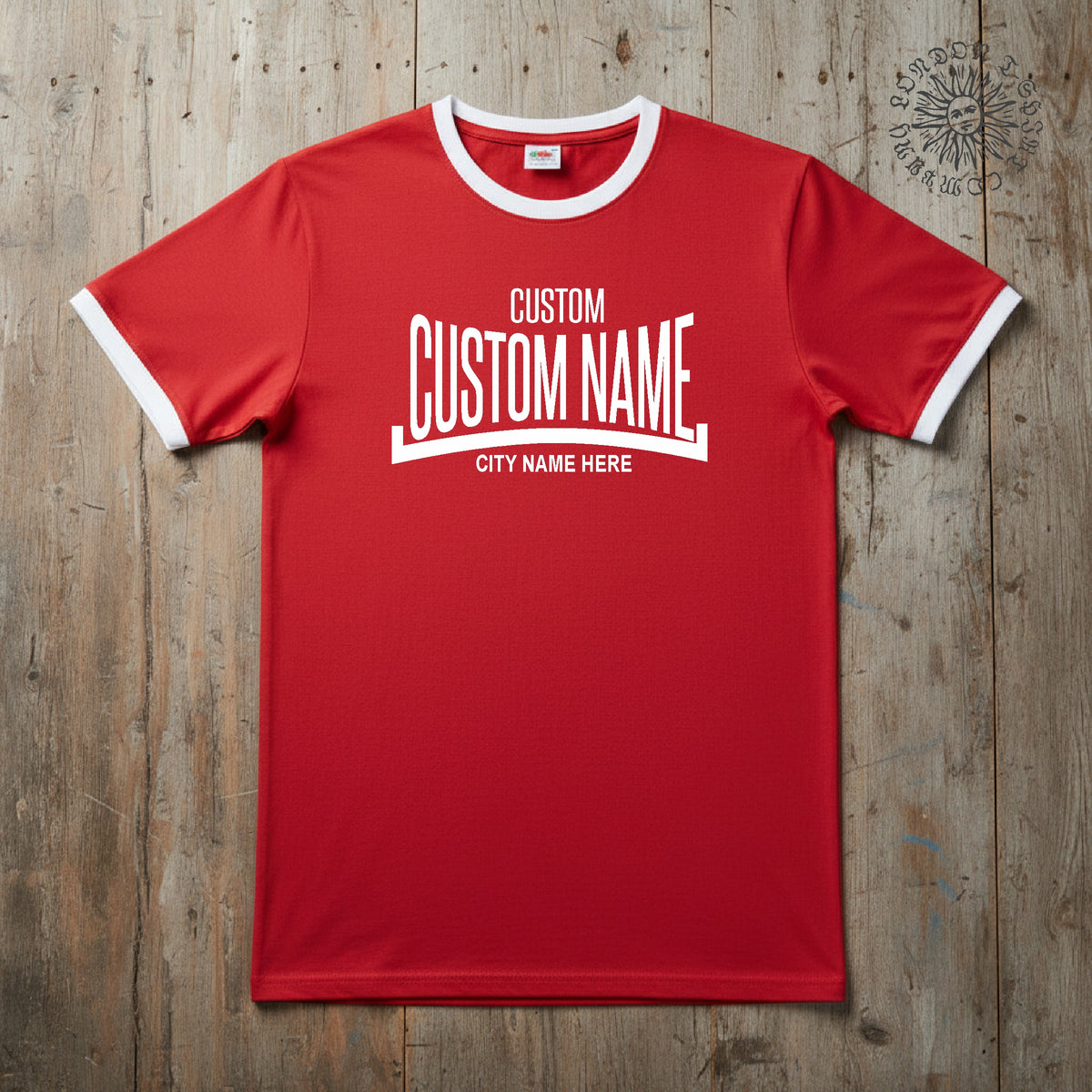 Personalised Custom Printed Retro Boxing Logo T-Shirt - Sub Culture, Football S-3XL