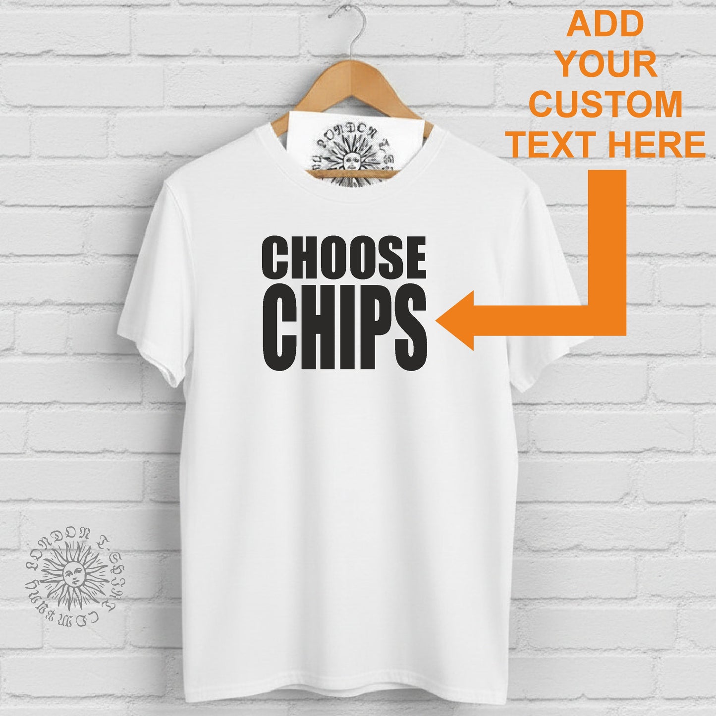Custom Choose Life T-Shirt - Add Your Text, Various Colours S-XXL