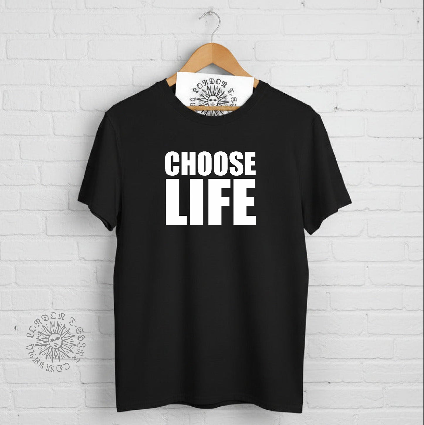 Custom Choose Life T-Shirt - Add Your Text, Various Colours S-XXL
