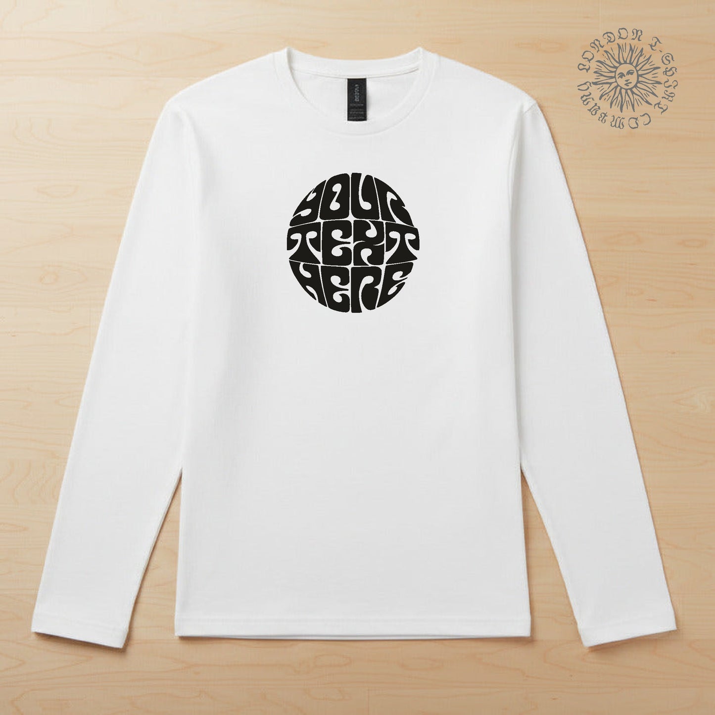 Custom Printed Long Sleeve T-Shirt - Circle Logo, Counter Culture, Various Colours
