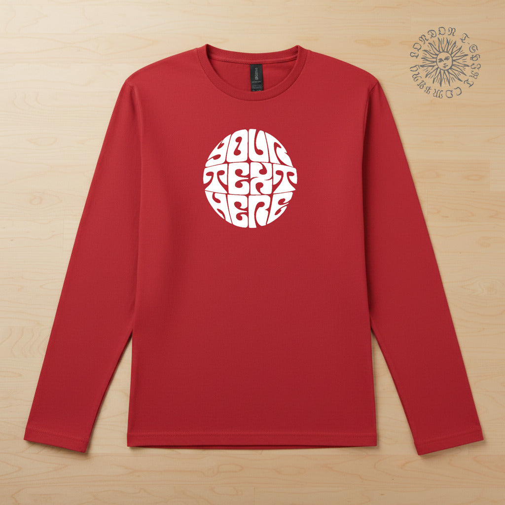 Custom Printed Long Sleeve T-Shirt - Circle Logo, Counter Culture, Various Colours