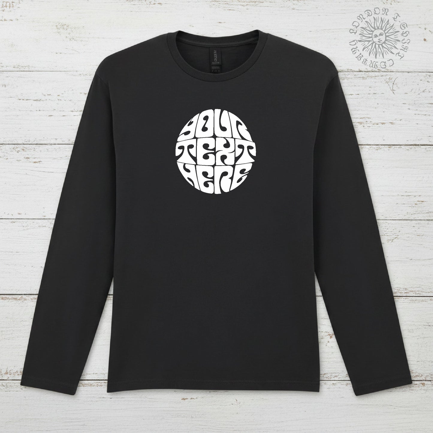 Custom Printed Long Sleeve T-Shirt - Circle Logo, Counter Culture, Various Colours