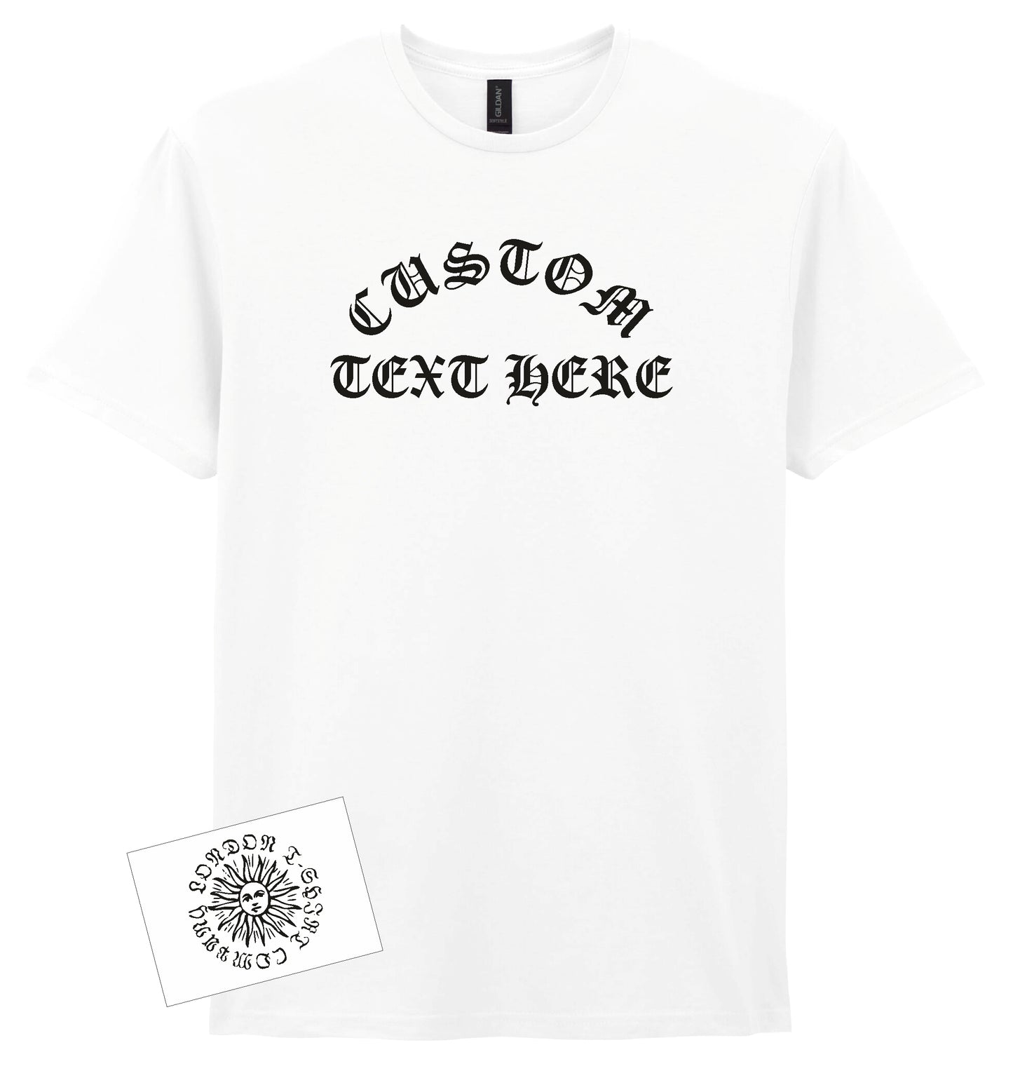 Custom Printed Rocker T-Shirt - Personalised, Cloister Black, Gothic, Various Colours