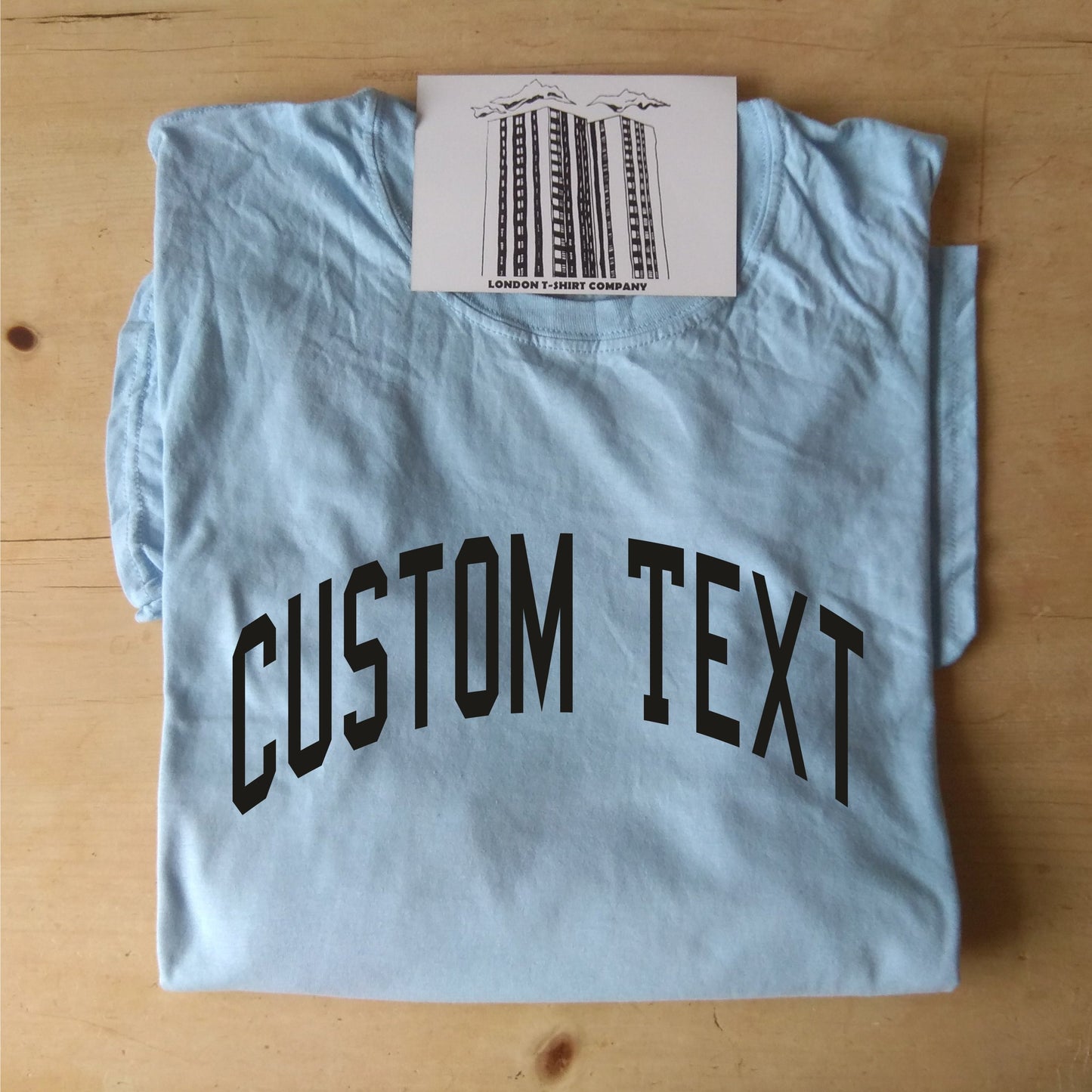 Custom Print Varsity Letter T-Shirt - Personalised Retro Ivy League, College Style, Various Colours