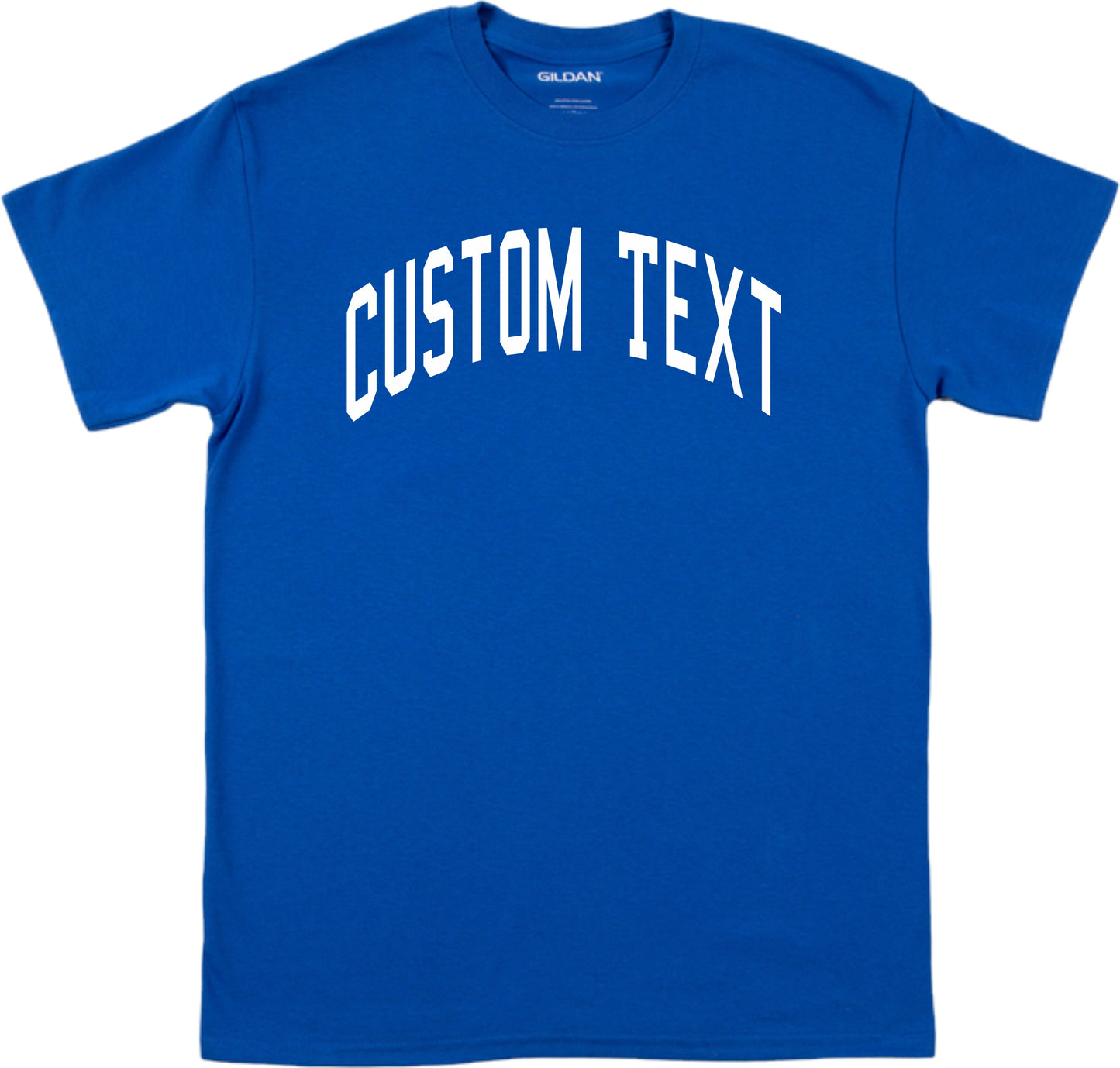 Custom Print Varsity Letter T-Shirt - Personalised Retro Ivy League, College Style, Various Colours