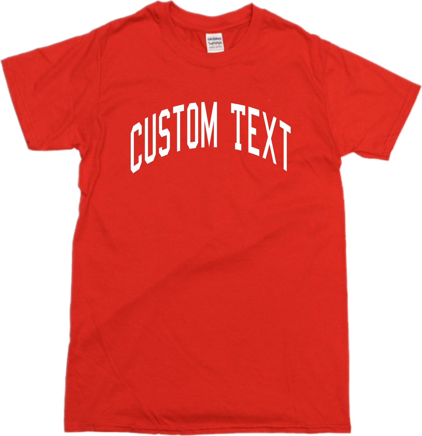 Custom Print Varsity Letter T-Shirt - Personalised Retro Ivy League, College Style, Various Colours