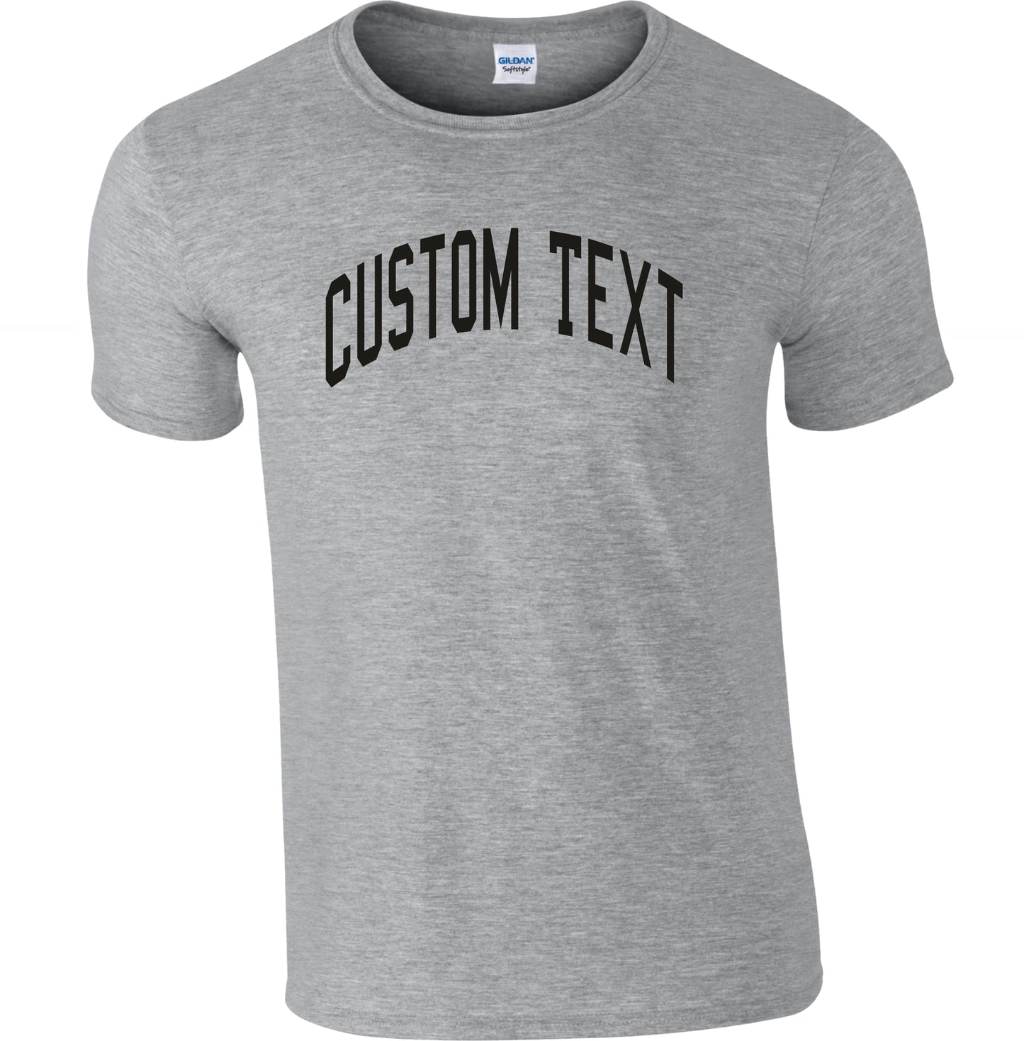 Custom Print Varsity Letter T-Shirt - Personalised Retro Ivy League, College Style, Various Colours
