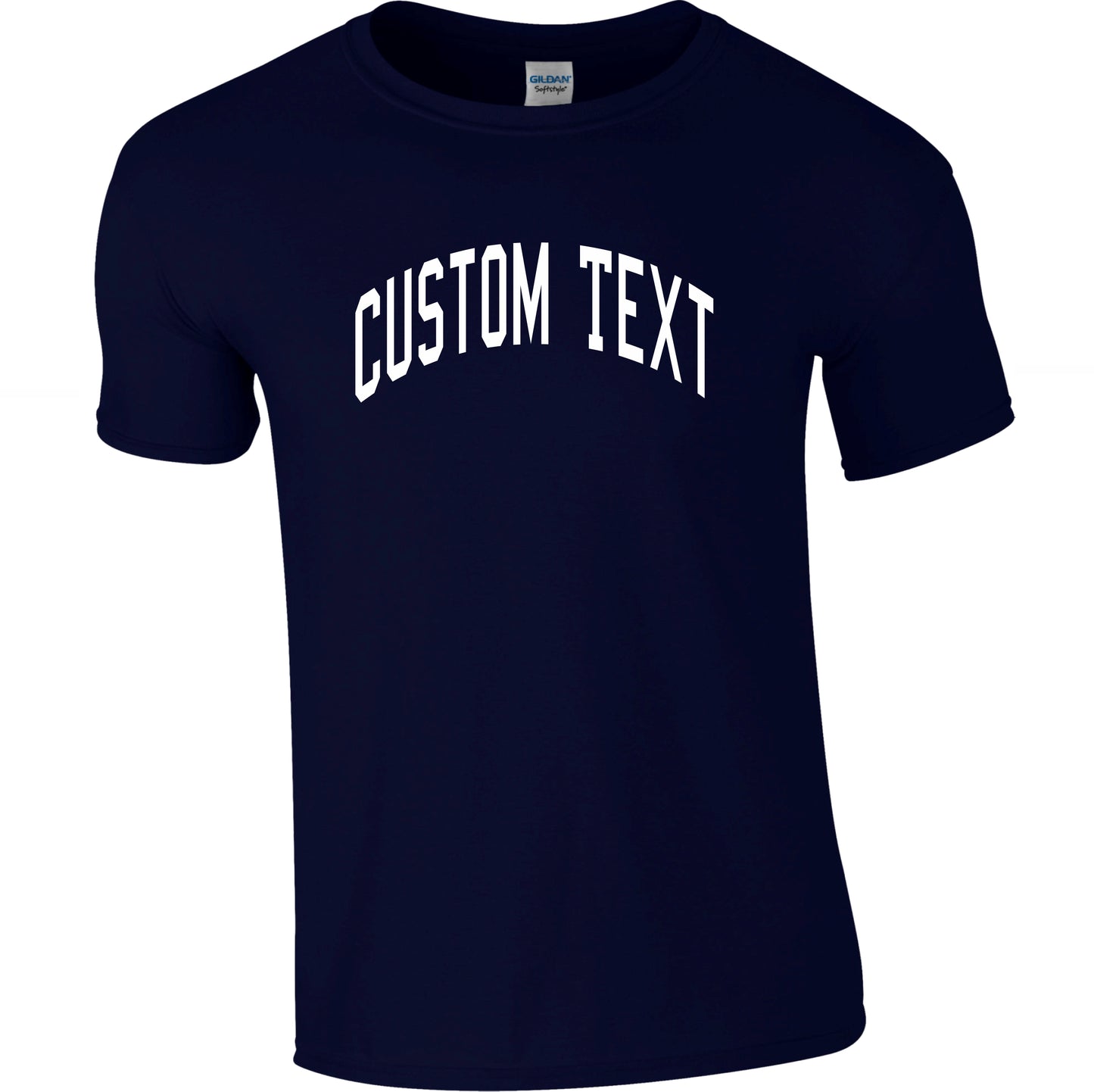 Custom Print Varsity Letter T-Shirt - Personalised Retro Ivy League, College Style, Various Colours