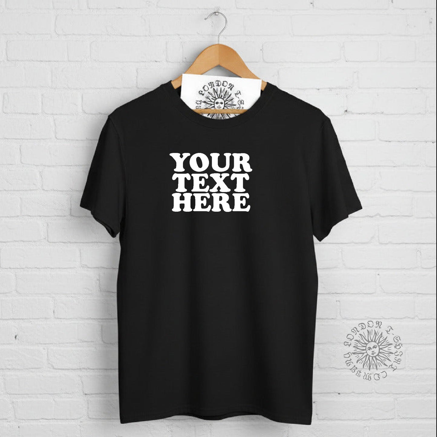 Custom Printed T-Shirt - Retro 70s Style, Personalised, Various Colours