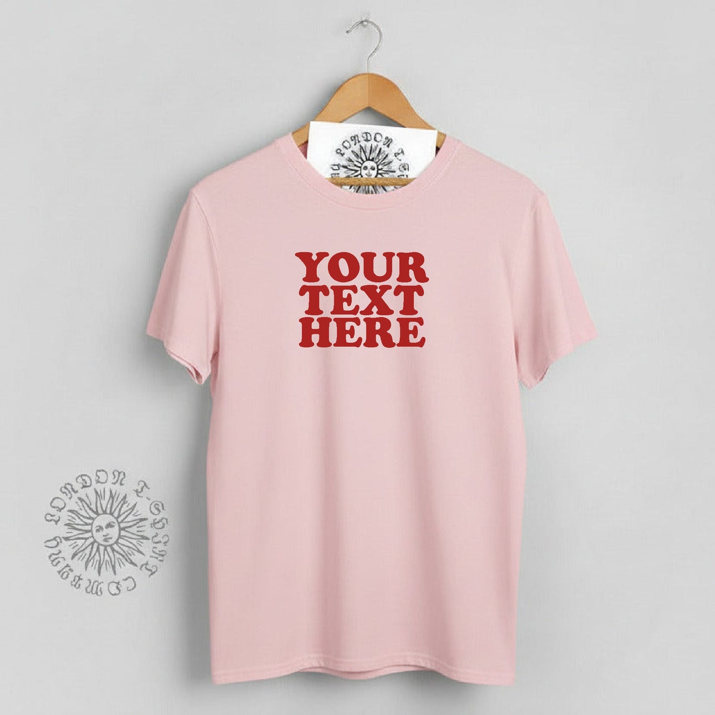 Custom Printed T-Shirt - Retro 70s Style, Personalised, Various Colours