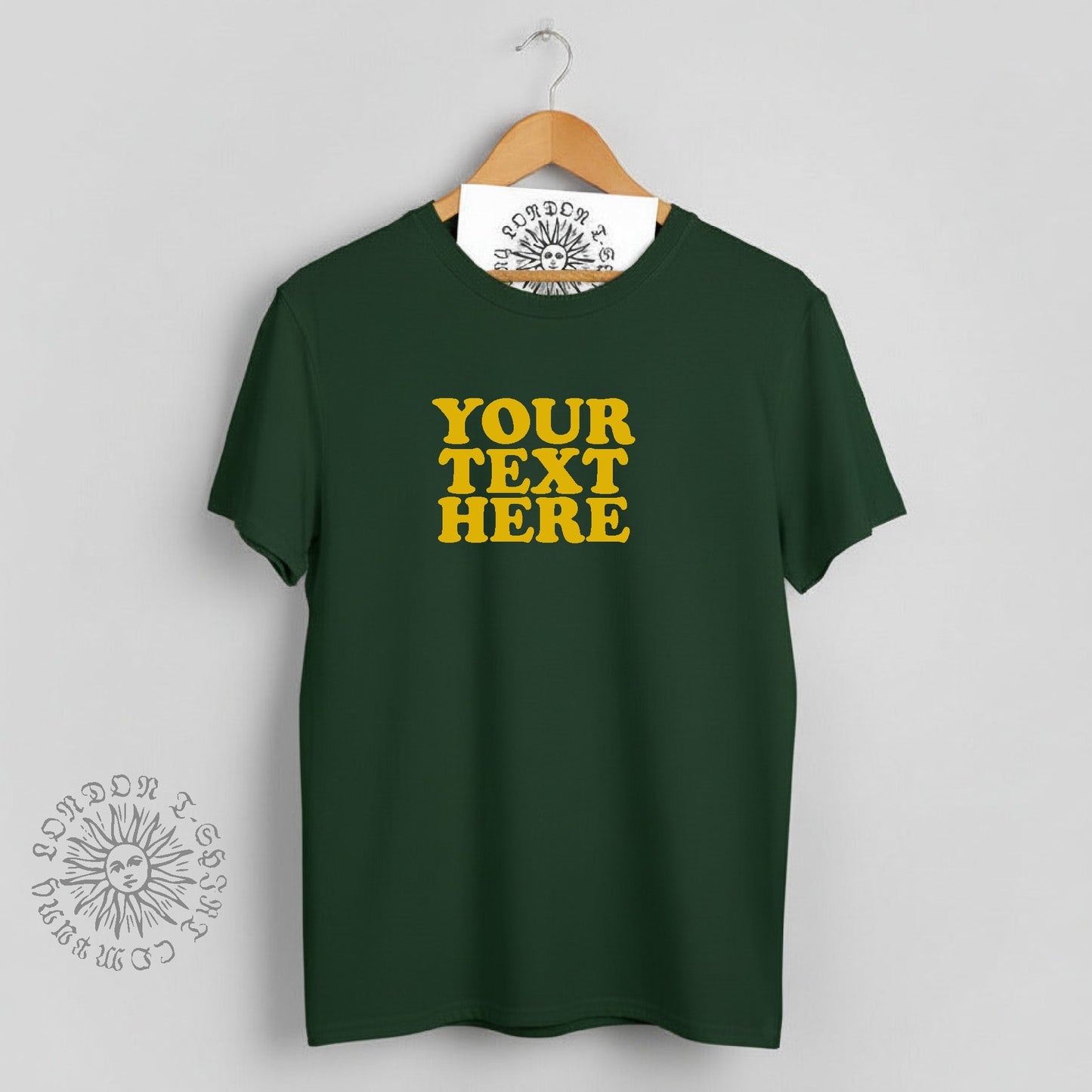 Custom Printed T-Shirt - Retro 70s Style, Personalised, Various Colours