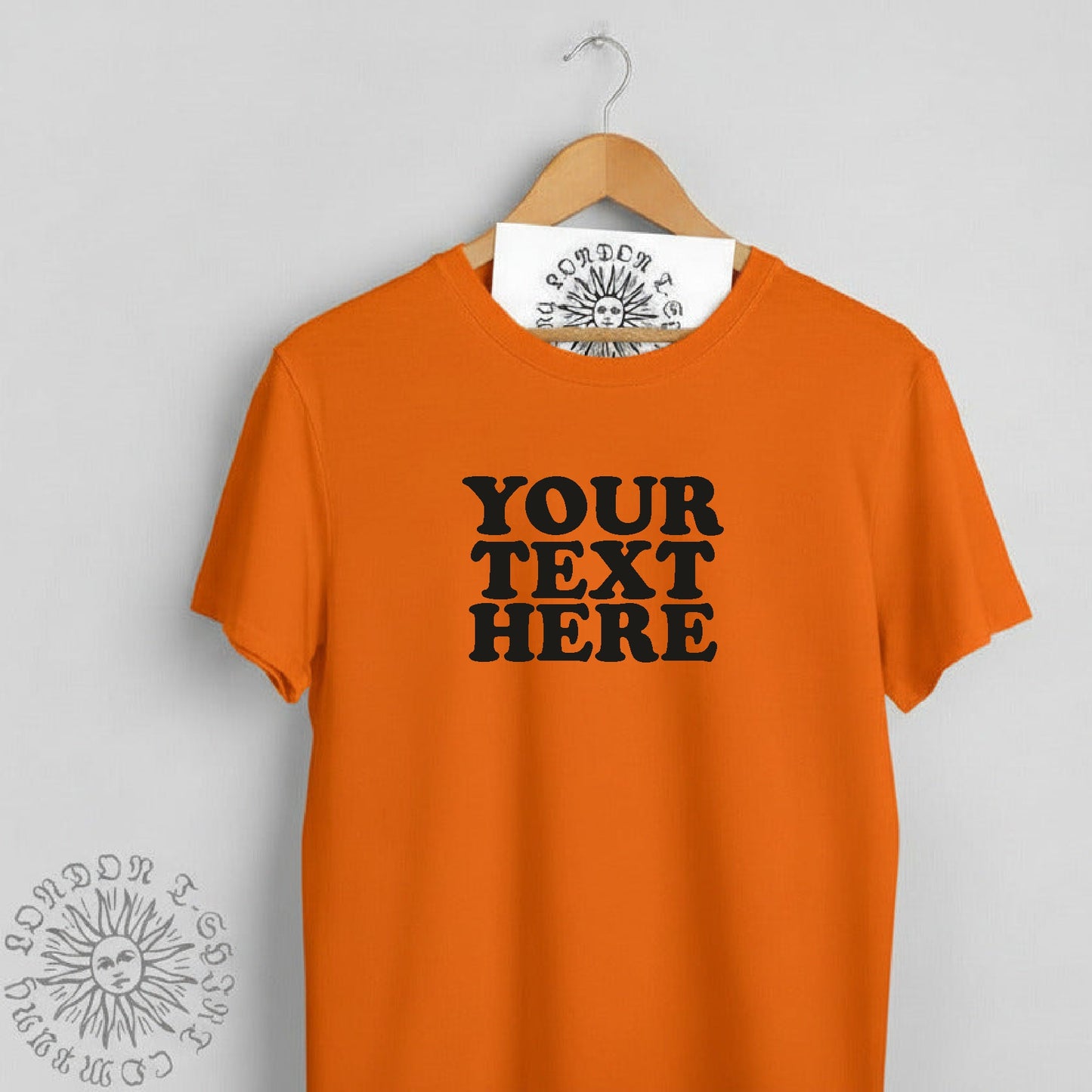 Custom Printed T-Shirt - Retro 70s Style, Personalised, Various Colours